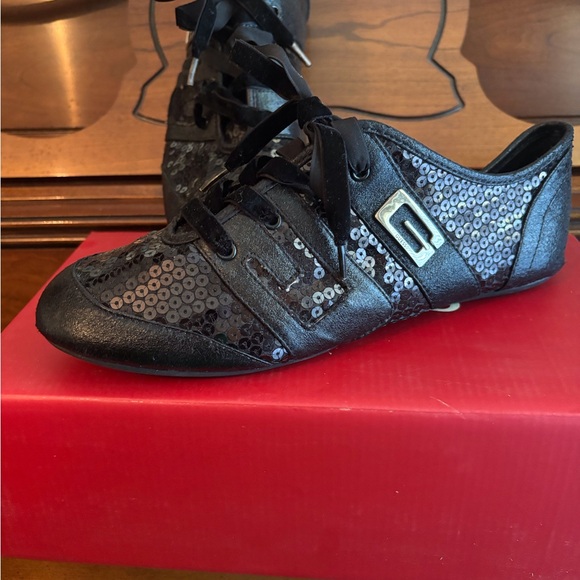 Guess Shoes - Guess Jillianna Black Sequin Women's Shoes